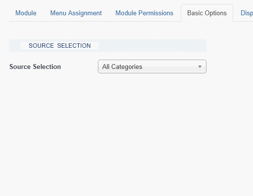 Module Source Selection