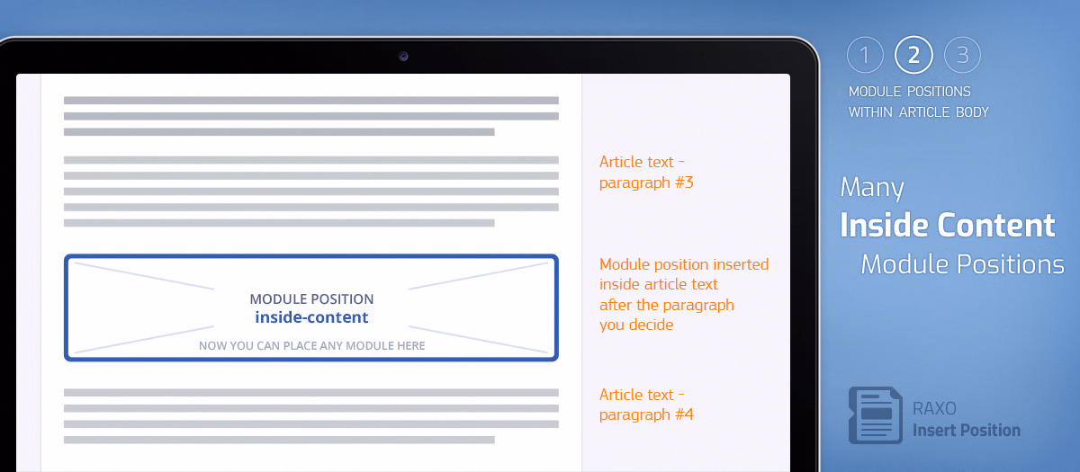 Create Inside Content Module Positions
