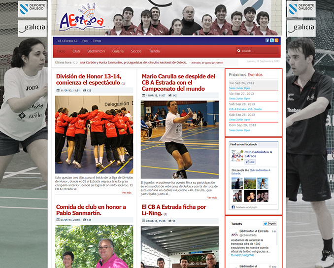 Club bádminton A Estrada