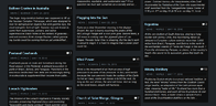 Design is still eye-catching even if you don't use images. You can use this format for news blocks or blog entries.