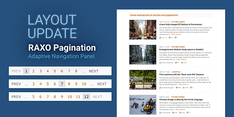 RAXO Pagination Layout Update